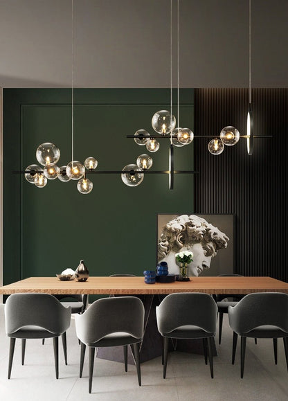 Macrocosm | Luxurious pendant lamp made of blown glass 