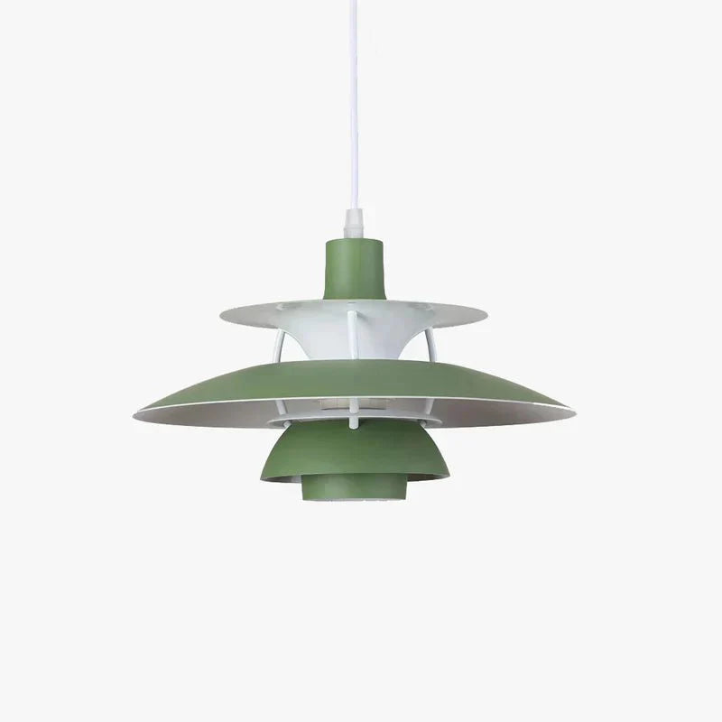 Morandi Modern LED pendant lamp with shade