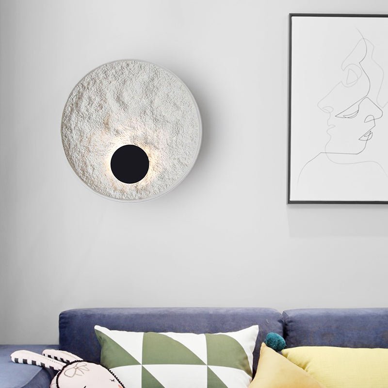 Round Moon Globe Wall Lamp