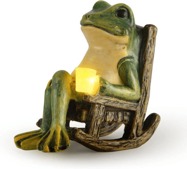 Glowing garden frog 