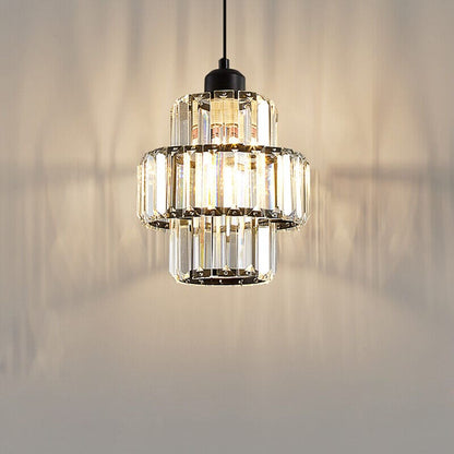 Fernando - Round Layered Crystal Ceiling Lamp