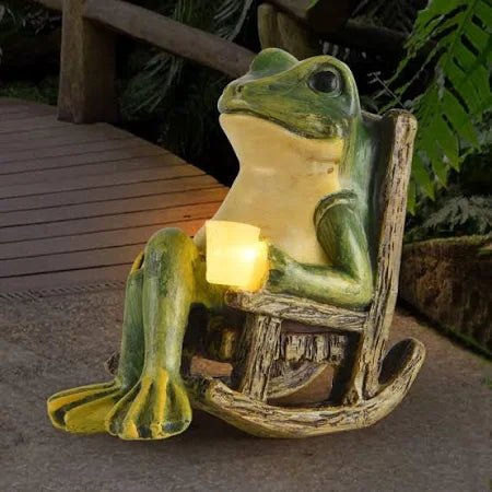 Glowing garden frog 