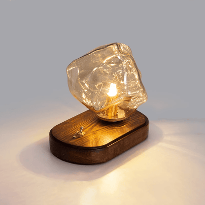 Ice stone glass table lamp