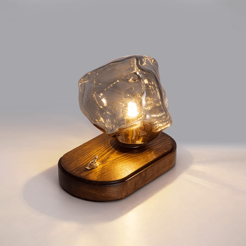 Ice stone glass table lamp