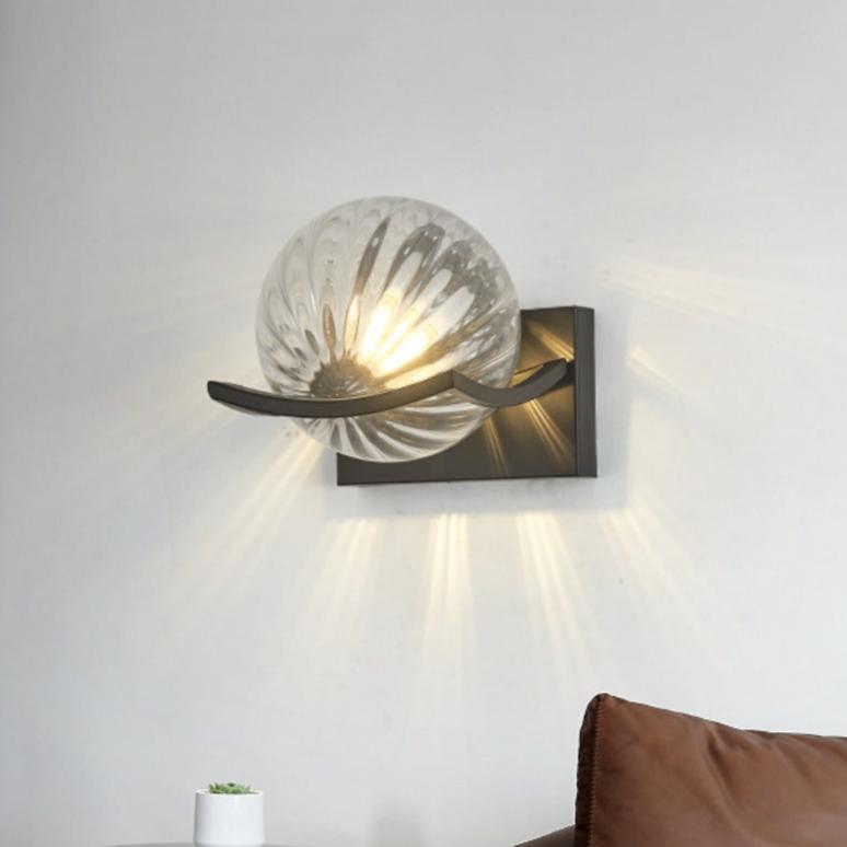 Moderne LED wandlamp glas