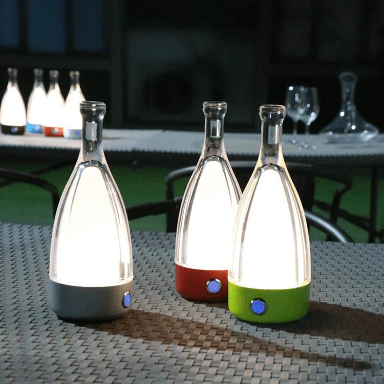 Rechargeable Decorative Night Light in the Shape of a Wine Bottle