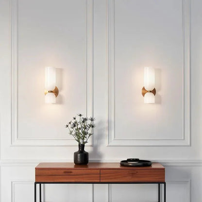 Double head glass wall lamp LED Sconce