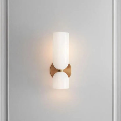 Double head glass wall lamp LED Sconce