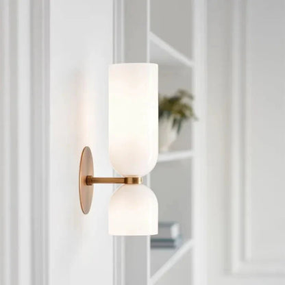 Double head glass wall lamp LED Sconce