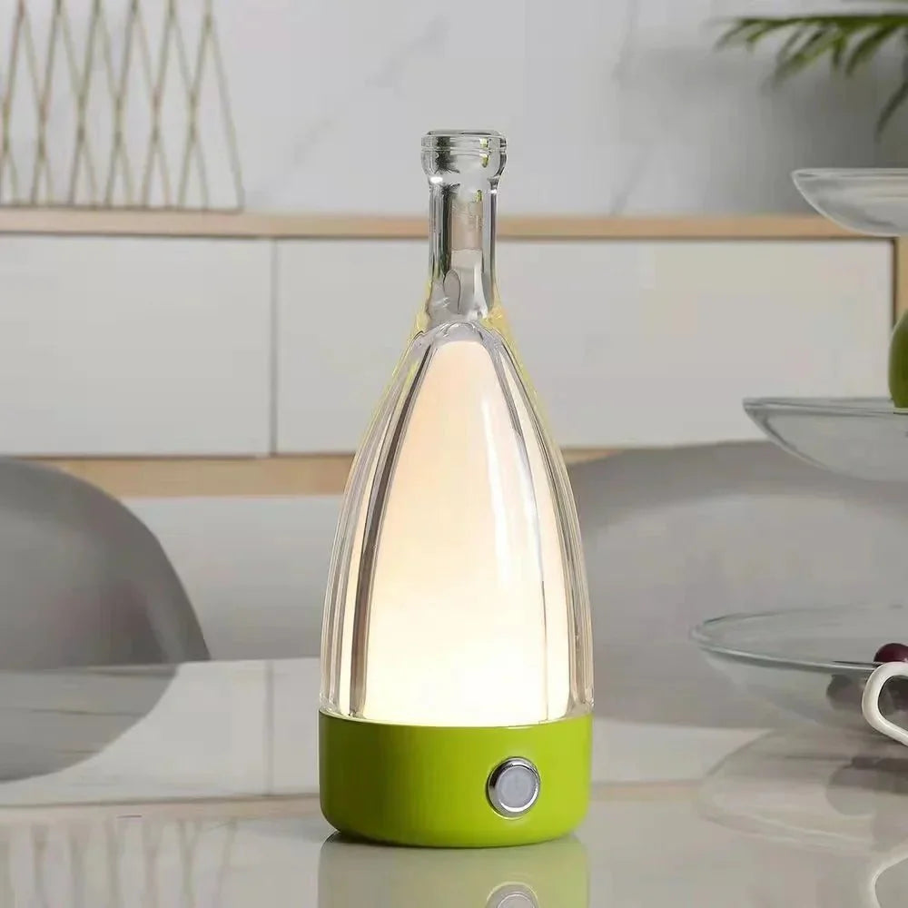 Rechargeable Decorative Night Light in the Shape of a Wine Bottle